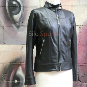 Chaqueta Acolchada de Piel de Oveja Negra Original Hecha a Mano para Mujer, Forro de Algodón Transpirable, MOQ Bajo, 100% Alta Calidad - Product Image 3