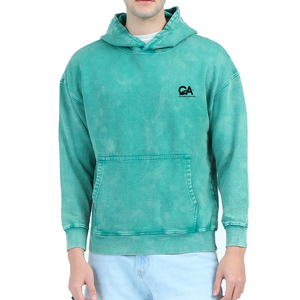 Nouvelle arrivée Service OEM Vente en gros Hommes Acid Washed Hoodies Dernière conception personnalisée Made in Pakistan Acid Washed Hoodies - Product Image 1