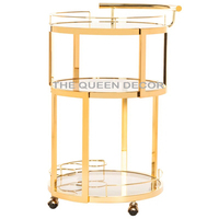 Top Vente Chariot De Service En Fer Et En Bois Antique Chariot De Service À Collations En Fer Et En Bois À 3 Niveaux Pour Une Utilisation Hotelware