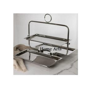 Soporte para Pastel de Color Negro de Último Diseño, Soporte para Postres de Hierro de 2 Niveles de la Más Alta Calidad, del Fabricante de Home Arts - Product Image 2