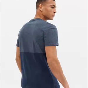 Heavy 270 Gsm doble hilo suelto moda gota hombro manga corta algodón camiseta EE. UU. hombres Oversize Top al por mayor - Product Image 4