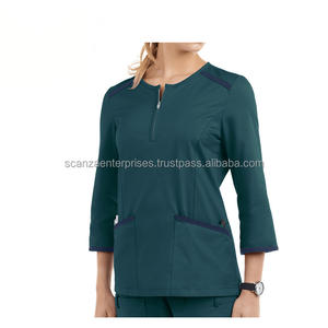 Tenues d'hôpital unisexes d'été, ensembles de blouses, tissu en polaire écologique, confortable, doux, lavage à la main, lavage en machine, médecins, infirmières - Product Image 3
