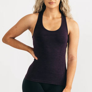 Dames personnalisées Gym entraînement Fitness débardeur actif Yoga Singlet gilet motif solide Sport Style en gros tissu tricoté Yoga ensembles - Product Image 6