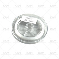 Fil de pêche à la mouche en fluorocarbone 50M 0X transparent pour ligne de relance