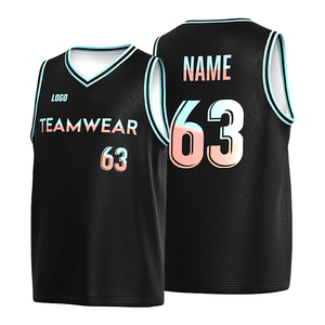 Camiseta de Baloncesto Sublimada Personalizada de Secado Rápido, Absorbe la Humedad, Deportiva, al por Mayor con MOQ Bajo - Product Image 2