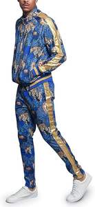 Vente en gros de survêtement polaire personnalisable grande taille pour hommes, veste à fermeture éclair décontractée et respirante, ensemble de pantalons, imprimé du Pakistan pour l'hiver - Product Image 4