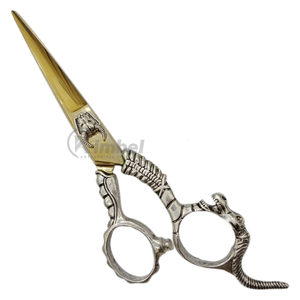 Tijeras de afeitar de peluquero con mango estilo dragón profesional, tijera de peinado de alta calidad - Product Image 1