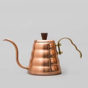 Hervidor de cobre de estilo europeo tradicional con pico Acampanado y mango resistente, perfecto para una elegante Preparación de té - Product Image 3