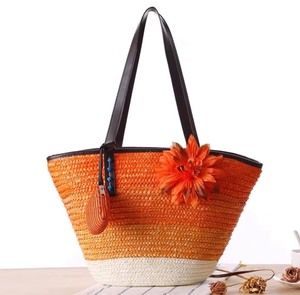 Handmade Woven <b>Straw</b> Tote <b>Bag</b> Palm Leaf Shoulder Handbag Beach Travel Casual Carryall for Women - Product Image 3