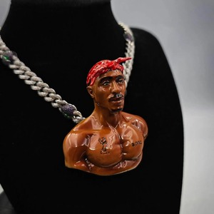 Design personnalisé plaqué or jaune 14K Hip Hop Moissanite Pendentif en diamant amélioré VVS Clarté Bijoux fins avec pendentifs Charms - Product Image 4