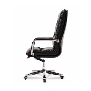 Ergonomic High Back Executive Office Chair Comfortable Adjustable Mesh PU Leather Swivel <b>Computer</b> <b>Desk</b> Chair with Steel Base - Product Image 1