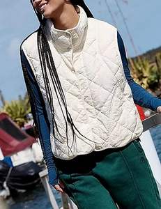 Venta Directa de Fábrica, Chaleco Acolchado con Cierre y Cuello en V, Transpirable, de Alta Calidad, Personalizable, para Hombre, Invierno, Casual, 220g - Product Image 1