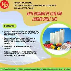 Film de rouleau en plastique PE en polyéthylène antioxydant de haute qualité Surface brillante douce durée de conservation prolongée pour une utilisation-pour produit chimique - Product Image 3