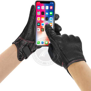 Gants de moto pour hommes en cuir pur pour les courses de motos, gants de protection pour la conduite hivernale à doigts entiers pour hommes et femmes - Product Image 5