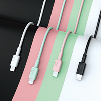 Câble de données USB 2M 3A pour iPhone HCB-03-IP câble de téléphone portable de couleur verte