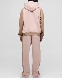 Dernier modèle de vêtements de sport en gros Survêtements pour hommes Ensembles deux pièces Tenues assorties Sweat à capuche avec fermeture éclair complète et deux tons de couleur - Product Image 6