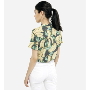 T-shirt à sublimation imprimé intégral pour femme, style décontracté, manches courtes, t-shirt à sublimation personnalisé - Product Image 2