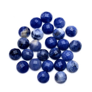 25ชิ้นหินสีฟ้าธรรมชาติขนาด4มม. โรเซคัทหนา3มม. 4.35พลอยก้อนเจียระไนคุณภาพสูง - Product Image 1