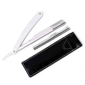 Navajas de Afeitar Profesionales para Barbería, Navajas de Acero Inoxidable de Una Sola Hoja, Afeitadoras para Uso en Salón y Depilación con Estuche - Product Image 6