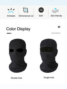 Vente en gros cagoule 100% coton avec logo personnalisé coupe-vent douce moto masque facial respirant cagoule - Product Image 6