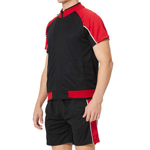 ผู้ผลิตชุดวิ่งฤดูร้อนแบบกำหนดเอง ชุดกางเกงขาสั้นผู้ชาย พิมพ์โลโก้ เสื้อยืดคอกลม ชุดเซ็ต 2 ชิ้น สำหรับผู้ชาย ปี 2026 - Product Image 3