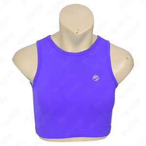 High for Support Women Sports Bra Mid Twist Quick Dry Breathable Mesh Elastic <b>Waist</b> Solid Functional Fitness - Product Image 2