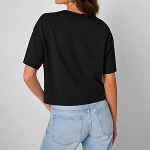 Sustainable Fashion Women's Lightweight Breathable Summer Crop <b>Top</b> Sporty Round Neck Short Sleeve Shirt Fashionable <b>Top</b> - Product Image 3