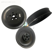 Pièces de moteur ZCEC Poulie de vilebrequin QSL9 3943661, Poulie de ventilateur, Poulie de ventilateur de refroidissement, Poulie de ventilateur de radiateur, Poulie de courroie de ventilateur, Poulie de ventilateur