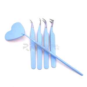 Pinzas para Extensión de Pestañas RMI Personalizadas de 90 Grados, Punta de Fibra, Acero Inoxidable, Antiestáticas, Diseño Duradero - Opción de Logotipo Personalizado - Product Image 5