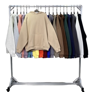 2025 Customized Men's Streetwear 400gsm 100% Cotton Oversized <b>Hoodies</b> with Plain Dyed Technique for Winter - Product Image 2