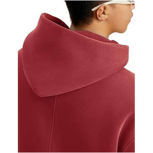 Acid Wash Hombres Logotipo personalizado Drop Shoulder Fleece Pullover Hoodie Loose Fit Ultra Soft Sudadera con capucha Bolsillos Sudaderas con capucha - Product Image 5