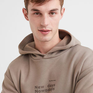 Sudadera con capucha extragrande de alta calidad, 100% algodón, estilo urbano, personalizable para hombre - Product Image 5