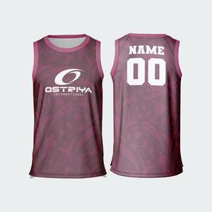 Maillot de basket-ball personnalisé à faible MOQ, nom d'équipe, été, sans manches, sublimation, pour unisexe - Product Image 4