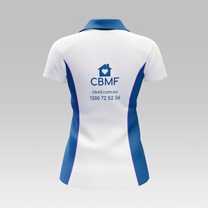 Personalizado de las mujeres Slim Fit la camisa de manga corta para Polo Hot Trends de punto sólido patrón personalizado Logo Formal en blanco Jerseys - Product Image 2