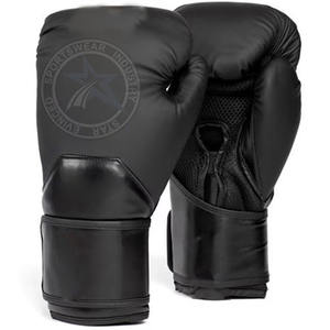 Guantes de boxeo de entrenamiento de perforación profesional de 14OZ con logotipo personalizado para cierre Equipo de boxeo de cuero artificial de alta calidad - Product Image 5