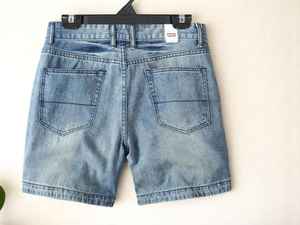 Pantalones cortos de mezclilla lavados para Hombre | Pantalones rectos de verano | Pantalones informales de longitud media | Ropa de calle ligera para él | - Product Image 5