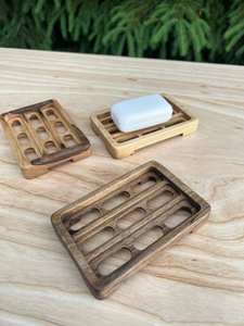 2025 Handcrafted Wood Soap Tray Portable And Durable Soap Bar Holder For <b>Bathroom</b> Vanity And <b>Countertop</b> <b>Storage</b> - Product Image 4