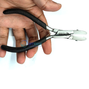 Pince à bec double en acier inoxydable de 5 pouces pour la fabrication de bijoux, design plat non marquant pour le façonnage des fils et la fabrication de bracelets - Product Image 5