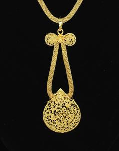 Joyería de oro de enchapado en oro, conjunto de joyería de estilo africano tradicional - Product Image 2