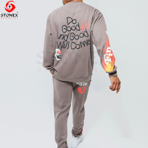 Conjunto Deportivo Personalizado con Sudadera y Pantalones para Hombre, Traje Deportivo de Invierno de Algodón, OEM, Personalizado, Anti-Desgaste, con Logotipo - Product Image 4