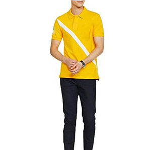 Polos de rayas de manga corta suave de algodón 100% de alta calidad para hombre, polos de piqué de Golf de secado rápido bordados - Product Image 3