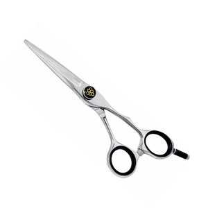 Ciseaux de coupe de cheveux de barbier lame tranchante droite VG10 ciseaux de coupe de cheveux de bébé avec repose-doigt réglable et anneau en caoutchouc - Product Image 1