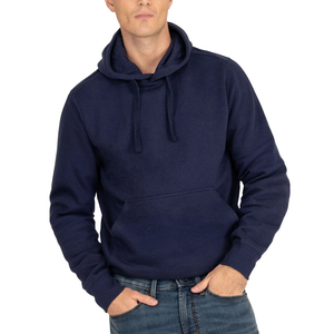 Oversized Pullover 400 Gsm French Terry Men's Hoodies Black Zip Hoodie Drop Shoulder Streetwear Heavyweight Pullover Hoodies - Product Image 3