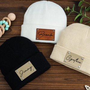 Chapeau beanie de haute qualité, prix d'usine des meilleurs fabricants, avec des patchs de nom - Chapeaux personnalisés, beanies, casquettes de différentes tailles - Product Image 6