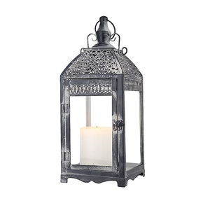 Portavelas y farolillos de metal de gran venta para decoración del hogar disponibles a precio de mayorista a precio de lote farol de hierro - Product Image 6
