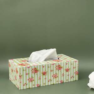 Boîte à mouchoirs en bois classique multifonctionnelle de qualité supérieure, impression durable, écologique, fabriquée à la main pour la maison et le commerce - Product Image 1