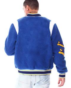 Custom Print Logo Men's Retro Winter Outdoor <b>Work</b> Jackets <b>Fleece</b> Varsity Jacket Chenille Embroidery Winter Jacket Cotton - Product Image 6