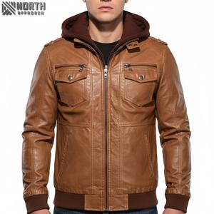 Veste zippée pour hommes de haute qualité avec logo imprimé personnalisé Veste haut de gamme en tissu de cuir polaire brodé avec décoration brodée - Product Image 3
