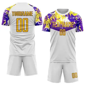 Novo uniforme De Futebol Trajes Esportivos para Homens Kits De Futebol Adulto Cool Print Ternos Conjuntos De Vestuário De Treinamento Uniforme De Futebol