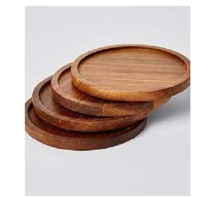 Posavasos de madera de acacia de fábrica personalizada y al por mayor, posavasos de madera de nogal, posavasos de haya para taza de té y café - Product Image 3